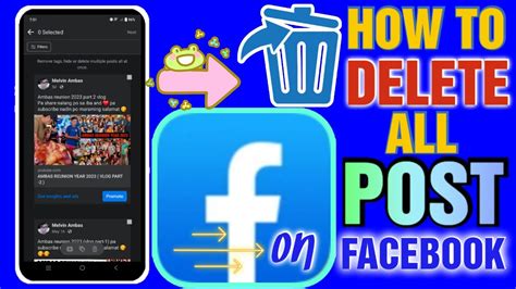 How To Delete All Posts On Facebook In One Click Only Youtube