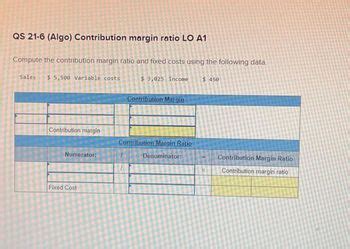 Answered Qs Algo Contribution Margin Bartleby