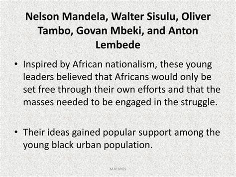 Case Study African Nationalism Ppt