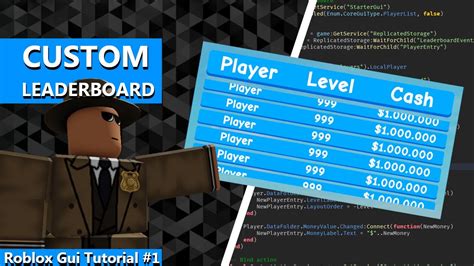 Roblox Gui Tutorial Custom Leaderboard Youtube