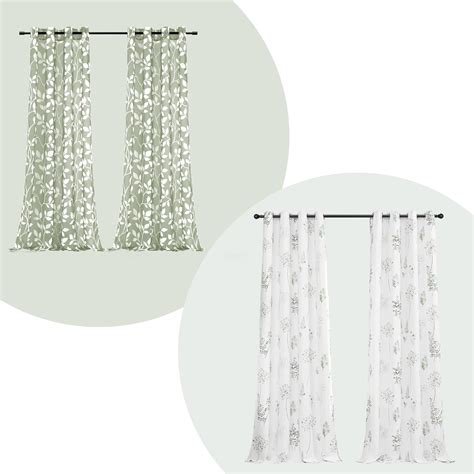 Amazon Xtmyi Sage Green Ivy Leaf Boho Curtains Inch Length