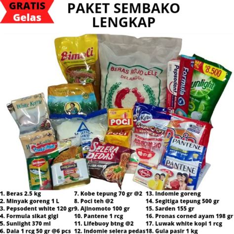 Jual PAKET SEMBAKO LENGKAP TERJANGKAU ~ SEMBAKO MURAH JOGJA | Shopee Indonesia