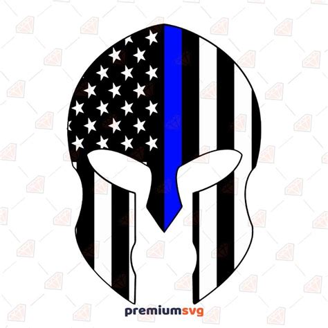 Thin Blue Line Police Badge Svg File And Design Premiumsvg