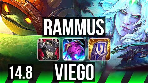 RAMMUS Vs VIEGO JGL 70 Winrate 40k DMG Comeback 12 5 13 KR