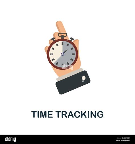 Time Tracking Flat Icon Simple Sign From Logistics Collection