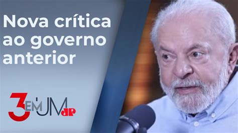 Quem anda armado é covarde afirma Lula em live semanal YouTube