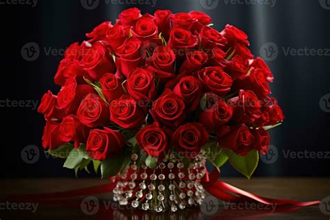 AI Generated Red Roses Background 33236473 Stock Photo at Vecteezy