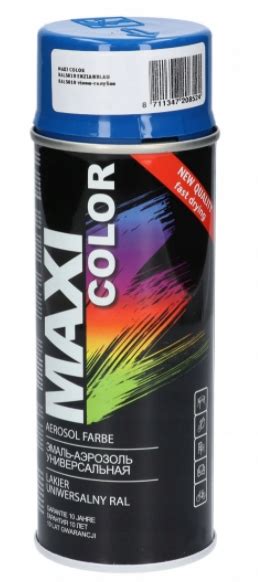 Maxi Color Ral Farba Lakier Niebieski Spray Za Z Z Z Bki