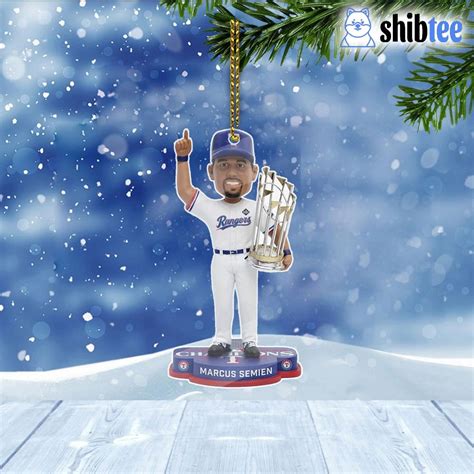 Marcus Semien Texas Rangers World Series Champions Christmas