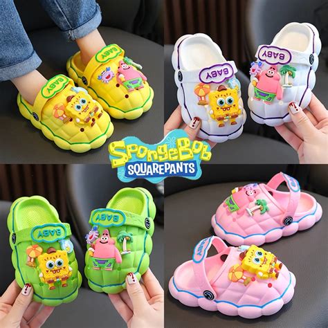 Sandalias De Bob Esponja Con Dibujos Animados Para Ni Os Zapatillas De