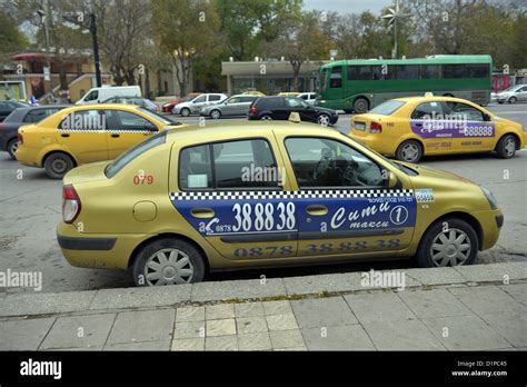 Taxi, Varna, Bulgaria Stock Photo - Alamy