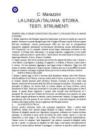 C Marazzini La Lingua Italiana Storia Testi Strumenti Schemi E