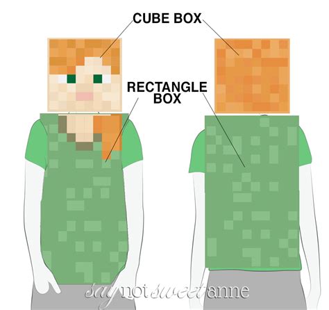 Minecraft Alex Printable Costume - Sweet Anne Designs