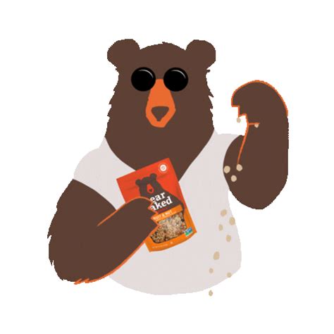 Bear Naked Granola Sticker For Ios Android Giphy