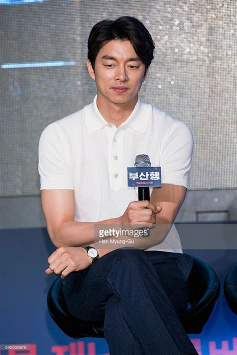 Actor Gong Yoo Attends The Press Conference For Train To Busan At