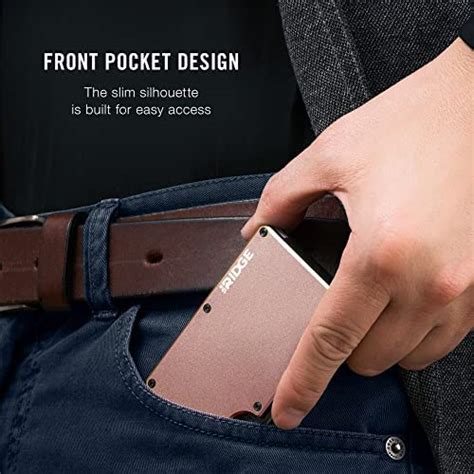 The Ridge Minimalist Slim Wallet For Men Rfid Blocking Front Pocket