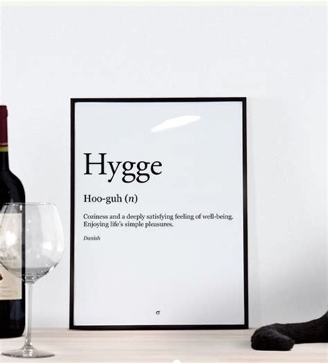 Hygge Definition Unframed Art Print Poster Or Greeting Card Artofit