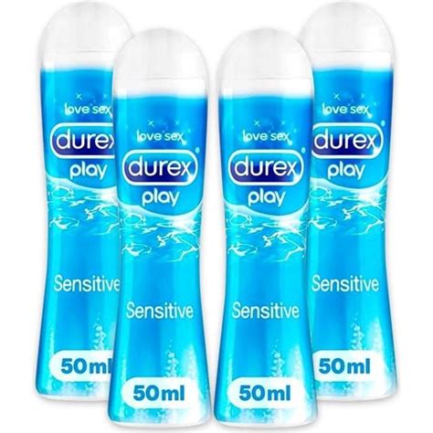 Durex Gel Lubrifiant Sensitive Lubrifiant à Base Deau 50ml Lot De 4