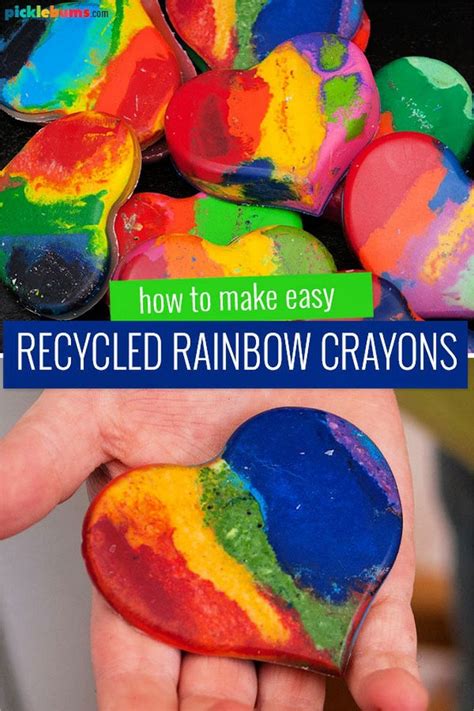 33 Easy To Make Diy Rainbow Crayons Susie Harris