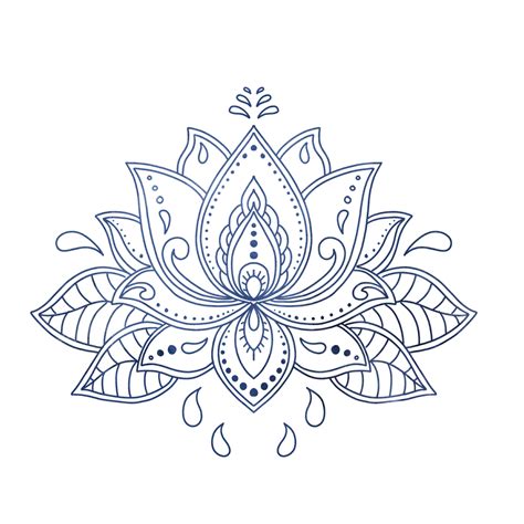 Flores De Loto Yoga Tatuaje Adornos De Tarot 12981905 PNG