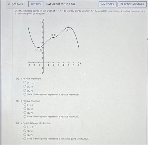 Solved 3 3 Points DETAILS HARMATHAP 12 10 1 002 MY Chegg