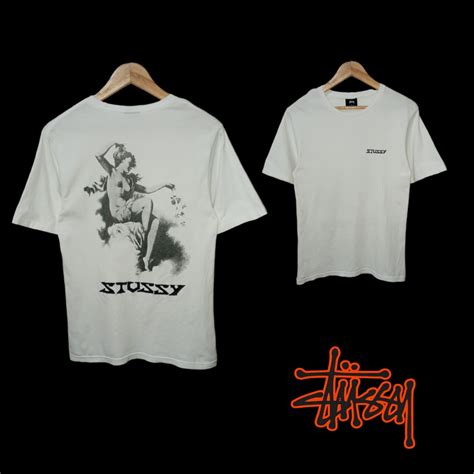 Rare Stussy Nude Tee Men S Fashion Tops Sets Tshirts Polo Shirts On Carousell