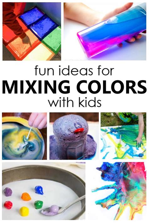 Fun Ideas For Mixing Colors Preschool Color Activities Color Mixing Color Activities