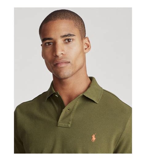 Polo Ralph Lauren Polo De Piqué Custom Slim Fit Verde Tienda Esdemarca Calzado Moda Y