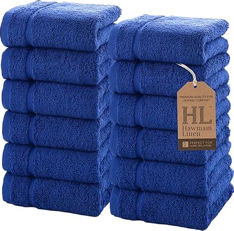 Amazon Hawmam Linen Luxury Cotton Washcloths 13x13 Inch Large