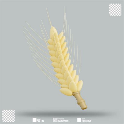 Premium Psd 3d Illustration Autumn Crops 2