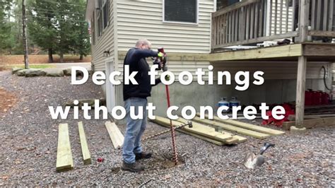 Deck Footing Installation Simplified With Pe46 Hex Penetrator Anchors