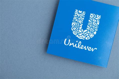 London Uk August 2022 Unilever Company Logo Unilever Is A