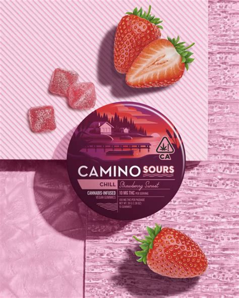 CAMINO SOUR GUMMIES – CHILL – STRAWBERRY SUNSET – VEGAN – MOZ