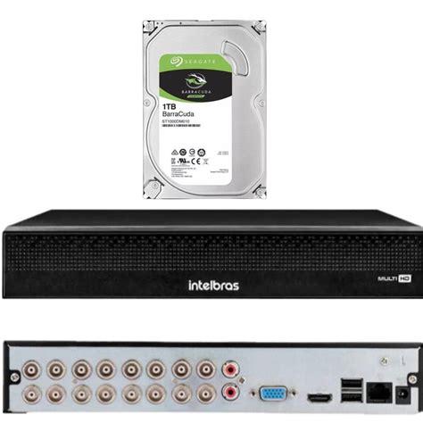 Kit Intelbras Dvr Mhdx 1016c HD 1TB KaBuM