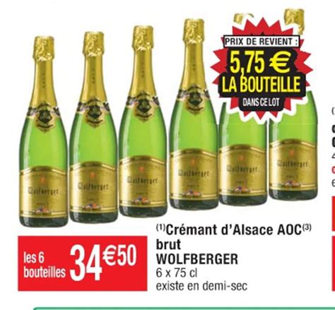 Promo Cr Mant D Alsace Aoc Brut Wolfberger Chez Cora