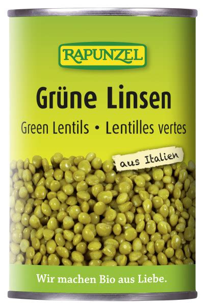 Gr Ne Linsen In Der Dose Linsen H Lsenfr Chte Produkte Rapunzel