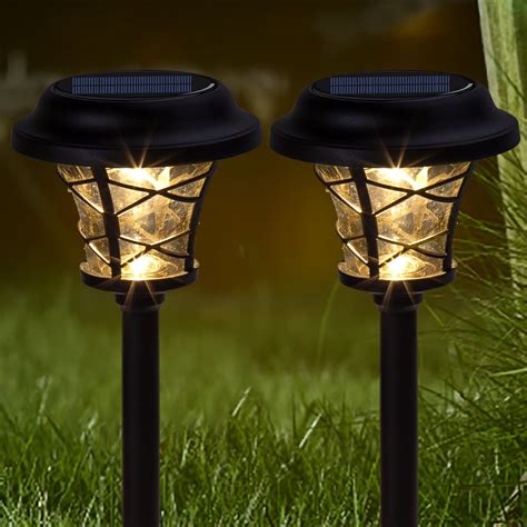 Solpex Pack Solar Path Lights Outdoor High Lumen Automatic Led For