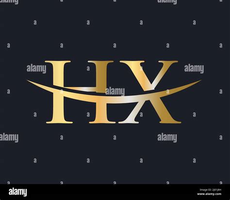 Initial Monogram Letter Hx Logo Design Vector Hx Logo Design Template