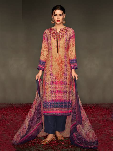 Shop The Winter Wear Pashmina Salwar Kameez Online Inddus