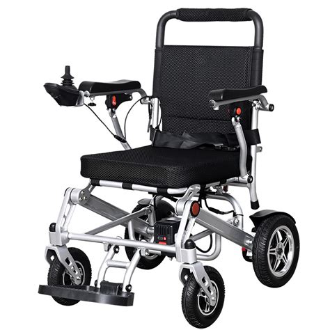 Aluminium Alloy Electric Wheelchair Foldable Lightweight Carry On