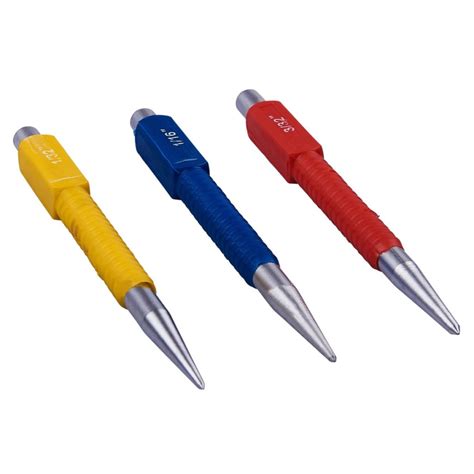 3pc Colour Coded Centre Punch Set Amtech