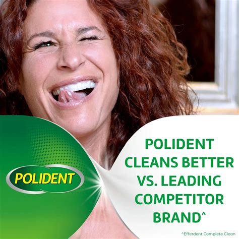 Polident Overnight Denture Whitener Cleanser Carewell