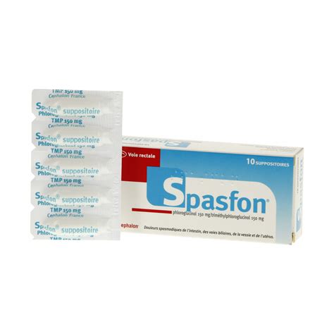 Spasfon Boîte De 10 Suppositoires Teva Médicament Conseil Pharmacie