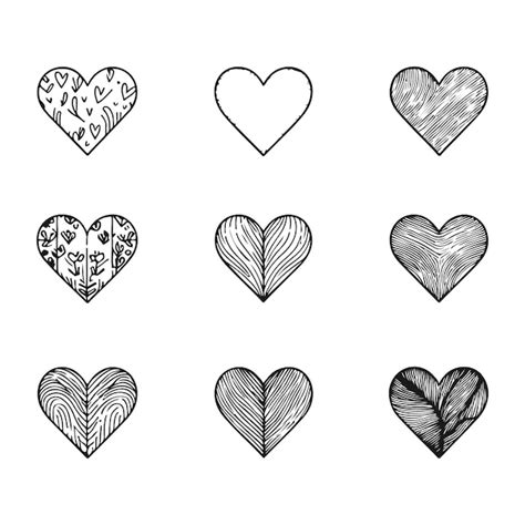 premium vector simple heart outline illustration vector template