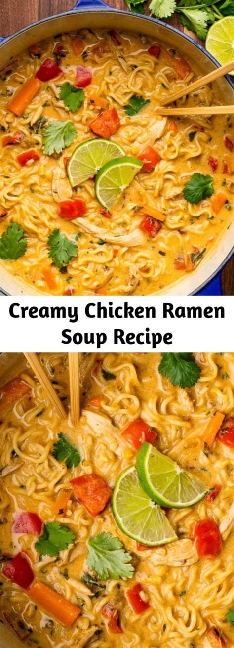 Creamy Chicken Ramen Soup Recipe – 9am Chef