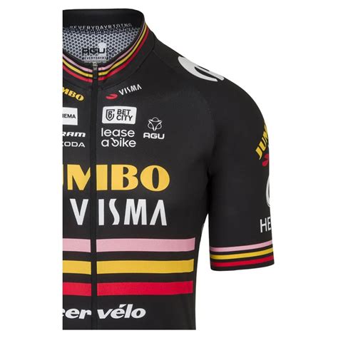 Agu Maillot De Manga Corta Jumbo Visma Replica Triple Victory Bikeinn