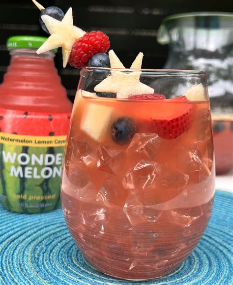 Red White And Blue Wondermelon Sangria VEGWORLD Magazine