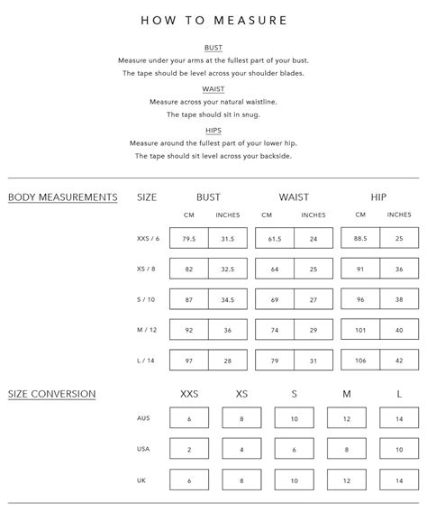 SIZE GUIDE - STAPLE THE LABEL