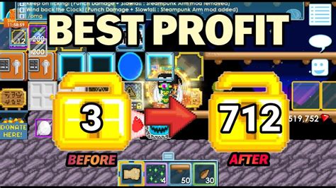 BEST LAZY PROFIT TO GET PROFIT IN GROWTOPIA Growtopia Profit 2024