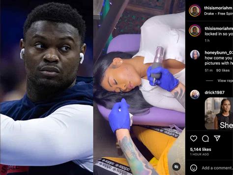 Adult Film Star Moriah Mills Gets Zion Williamson Face Tattoo In